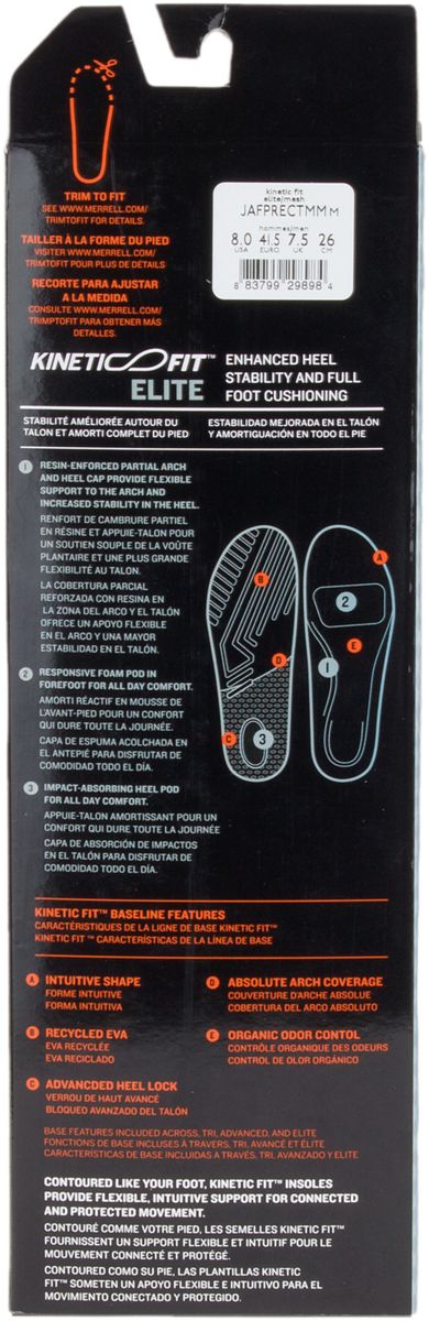 Merrell Premium Men - Kinetic Fit™ Elite Footbed Wide Width - Insoles
