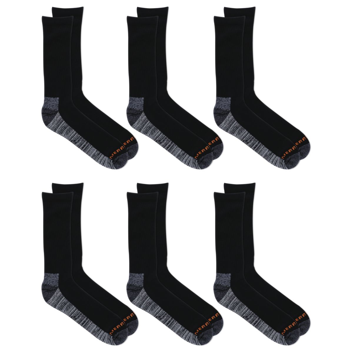 Merrell Essential Work Crew Sock 6 Pack - Socks