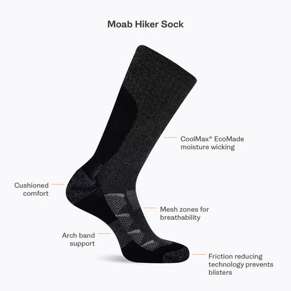 Merrell Popular Moab Hiking Quarter Sock - Socks