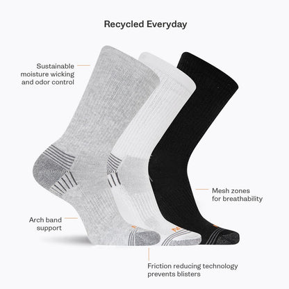 Merrell Signature Recycled Everyday Crew Sock 3 Pack - Socks